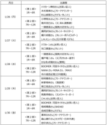 ウマきゅん出演者スケジュール