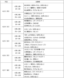 ウマきゅん出演者スケジュール